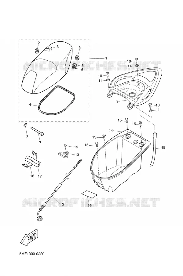 SELLE Yamaha SCOOTER 150 2001 DOODO  XN150 DOODO