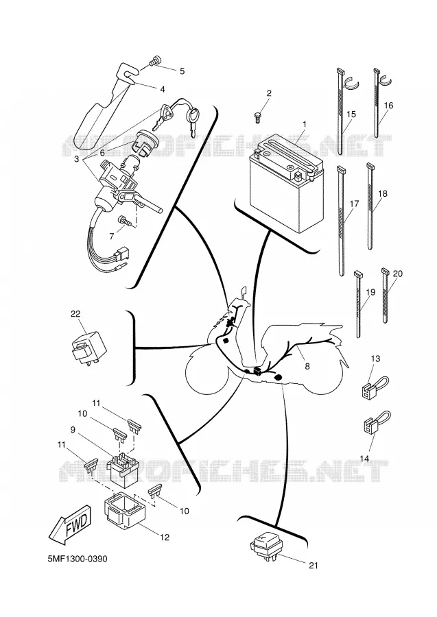 ELECTRIQUE 2 Yamaha SCOOTER 150 2001 DOODO  XN150 DOODO