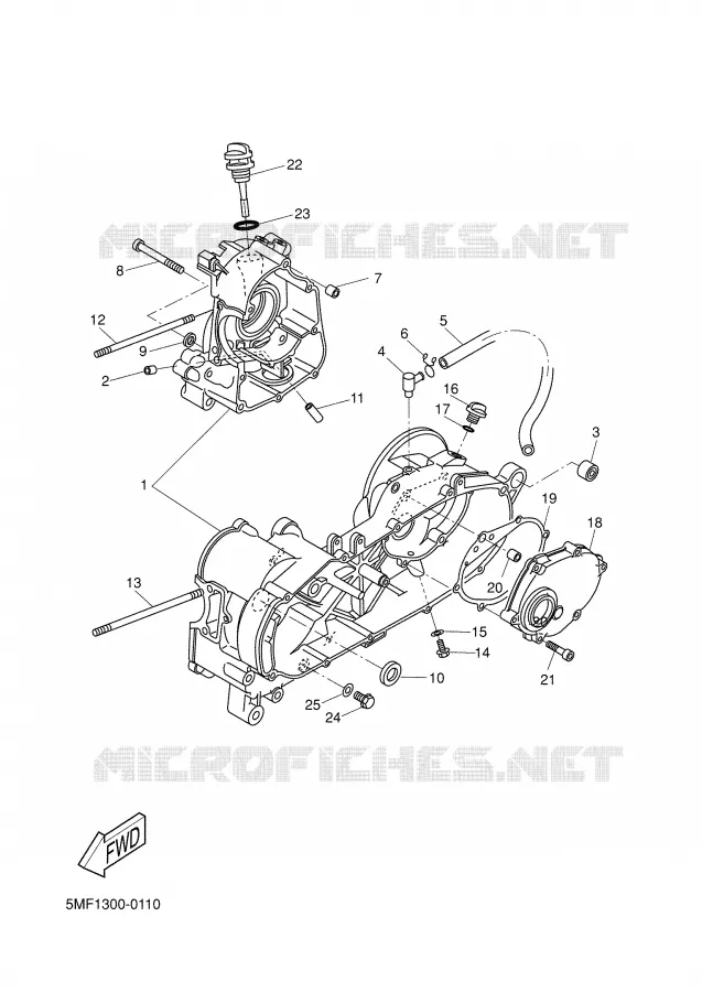 CARTER MOTEUR Yamaha SCOOTER 150 2002 TEOS  XN150 TEO'S
