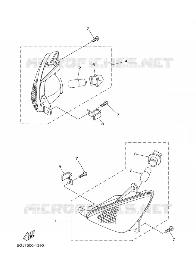 CLIGNOTANT Yamaha SCOOTER 500 2001 TMAX  XP500