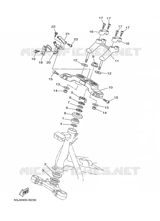 DIRECTION Yamaha SCOOTER 500 2003 TMAX  XP500