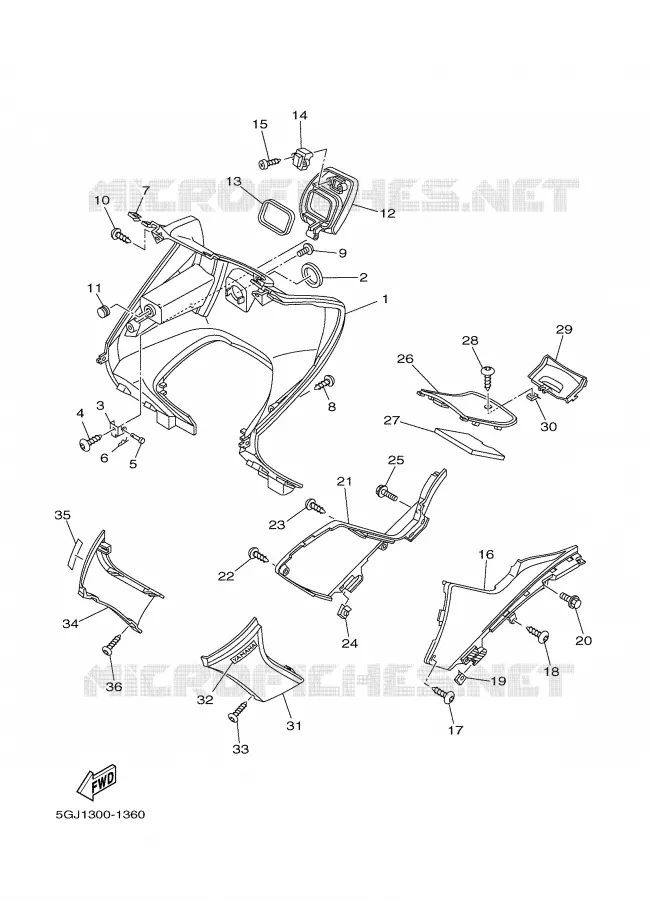 PROTEGE JAMBES Yamaha SCOOTER 500 2003 TMAX  XP500