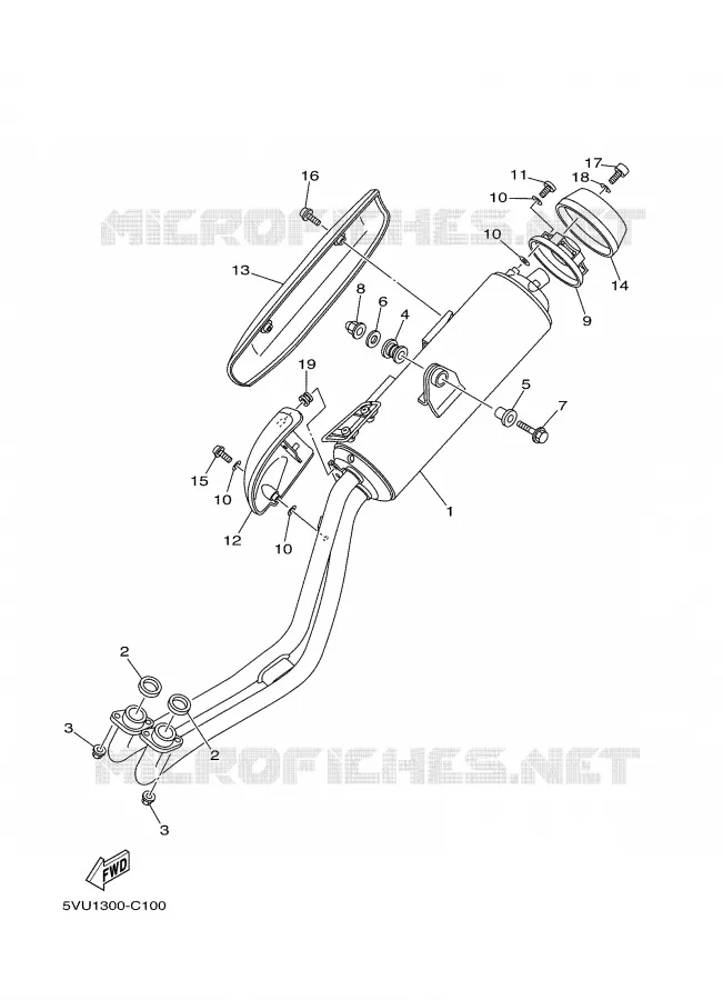 ECHAPPEMENT Yamaha SCOOTER 500 2006 TMAX  XP500