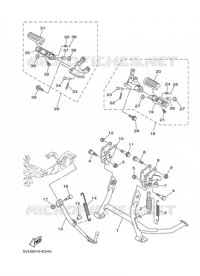 MAITRE CYLINDRE AVANT Yamaha SCOOTER 500 2007 TMAX  XP500 TMAX