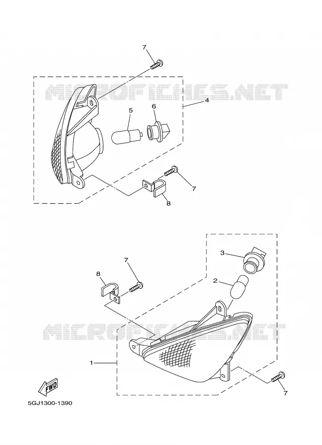 CLIGNOTANT Yamaha SCOOTER 500 2005 TMAX ABS  XP500A
