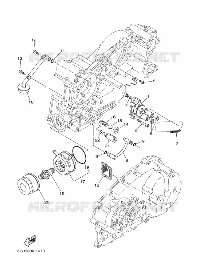 POMPE A HUILE Yamaha SCOOTER 500 2007 TMAX ABS  XP500A TMAX