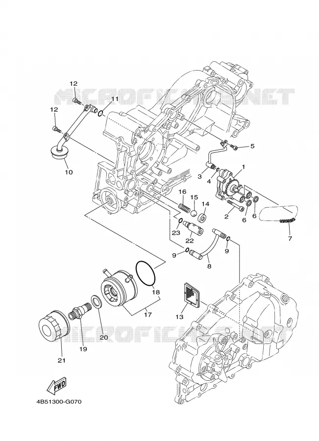 POMPE A HUILE Yamaha SCOOTER 500 2008 TMAX ABS  XP500A