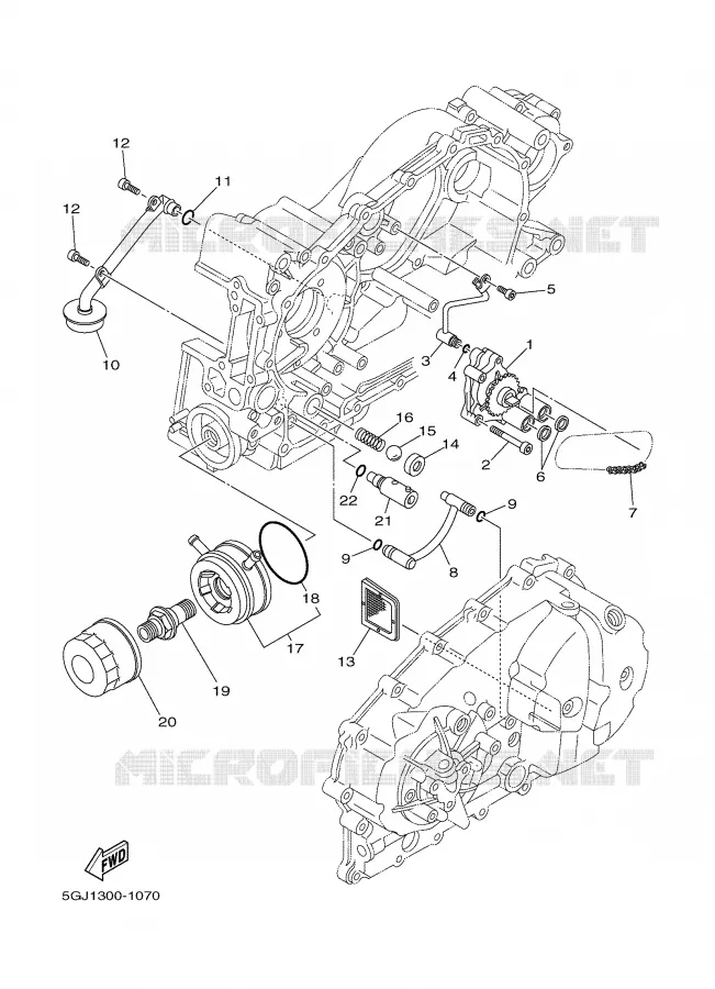 POMPE A HUILE Yamaha SCOOTER 500 2003 TMAX  XP500R