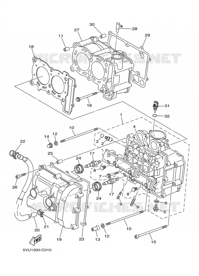 CYLINDRE Yamaha SCOOTER 500 2006 TMAX  XP500V