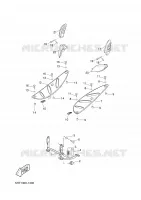 SUPPORT / REPOSE PIEDS pour Yamaha MAXSTER 2001