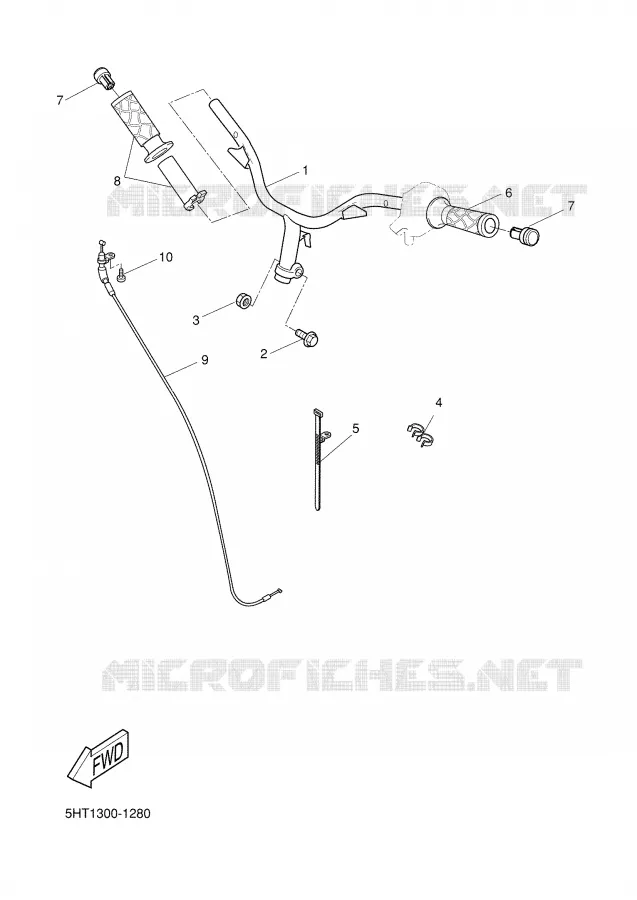 GUIDON ET CABLES Yamaha SCOOTER 125 2001 MAXSTER  XQ125