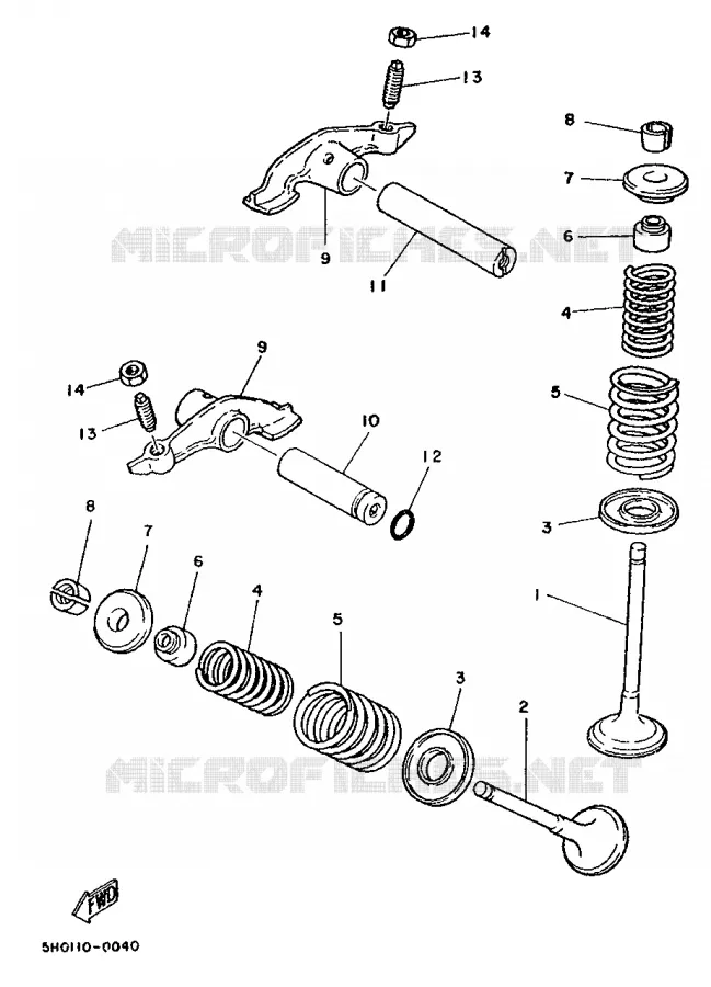 SOUPAPE Yamaha MOTO 125 1988 XT  XT125