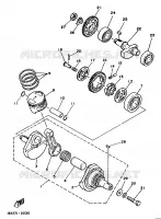 VILEBREQUIN / PISTON pour Yamaha XT 1988