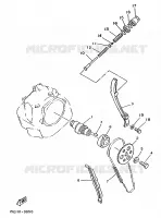 ARBRE A CAMES / CHAINE DE DISTRIBUTION pour Yamaha XT 1988