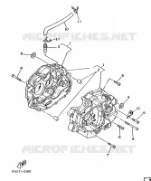 CARTER MOTEUR pour Yamaha XT 1988