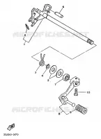 PEDALE DE SELECTEUR pour Yamaha XT 1988