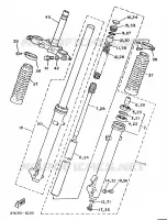 FOURCHE pour Yamaha XT 1988