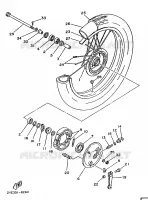 ROUE AVANT pour Yamaha XT 1988