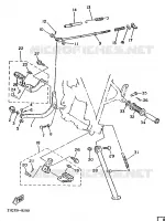 SUPPORT / REPOSE PIEDS pour Yamaha XT 1988