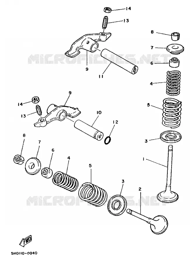 SOUPAPE Yamaha MOTO 125 1991 XT  XT125