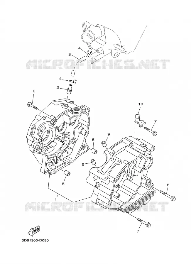 CARTER MOTEUR Yamaha MOTO 125 2007 XTX  XT125X