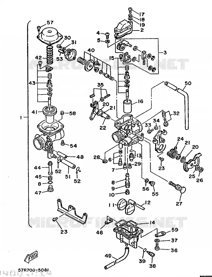 CARBURATEUR Yamaha MOTO 350 1986 XT  XT350