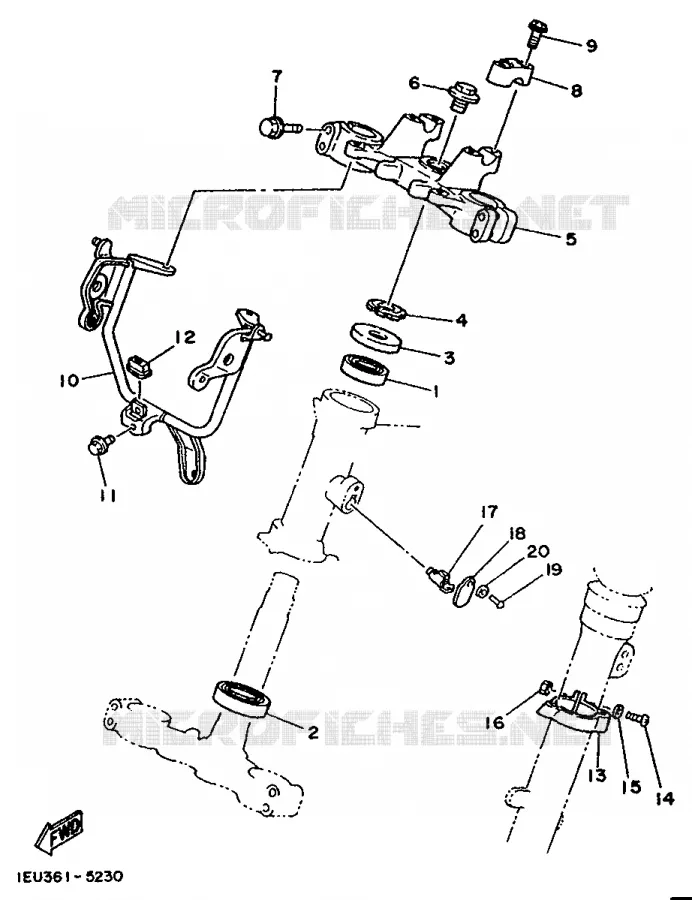 DIRECTION Yamaha MOTO 350 1986 XT  XT350