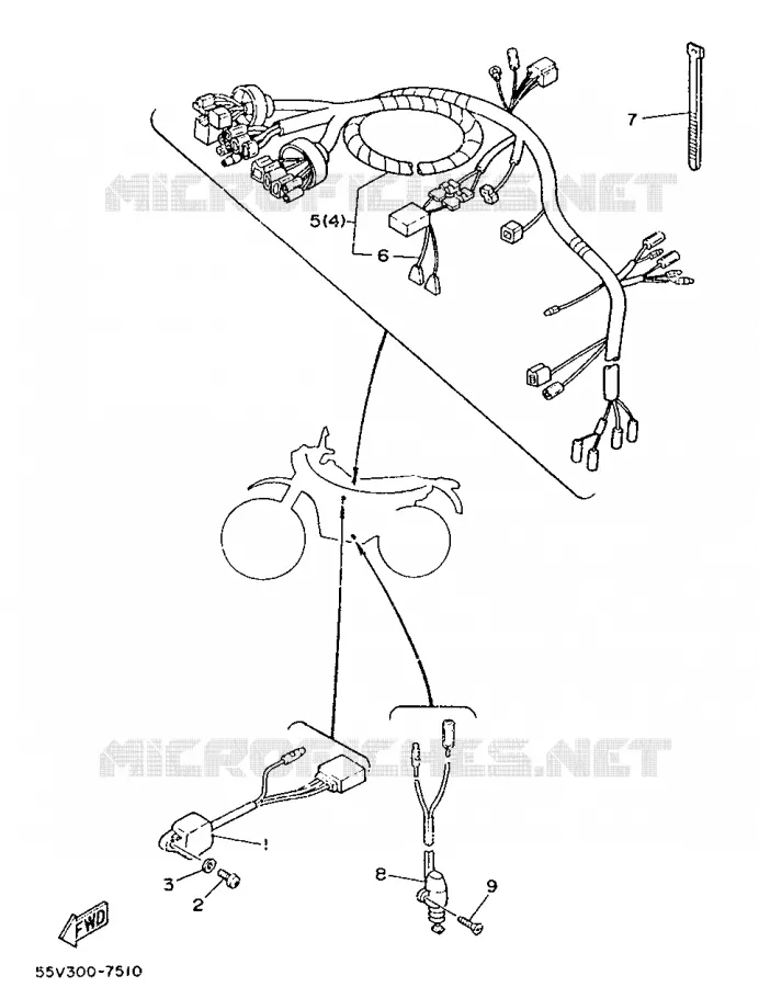 ALTERNATIVE ELECTRIQUE Yamaha MOTO 350 1987 XT  XT350