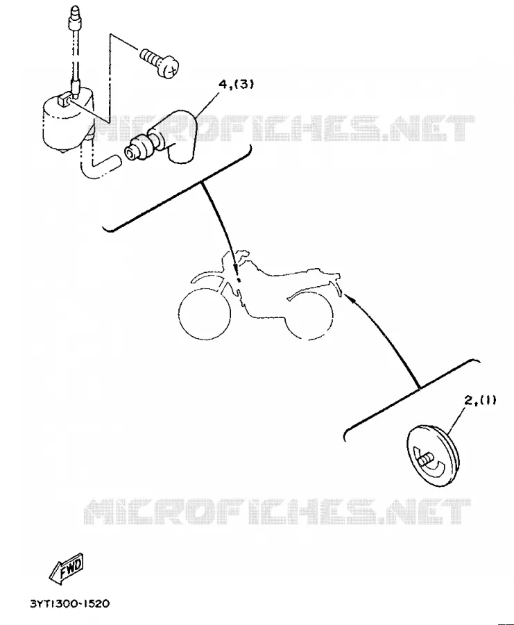 ALTERNATIVE ELECTRIQUE - NORVEGE / SUEDE Yamaha MOTO 350 1991 XT  XT350
