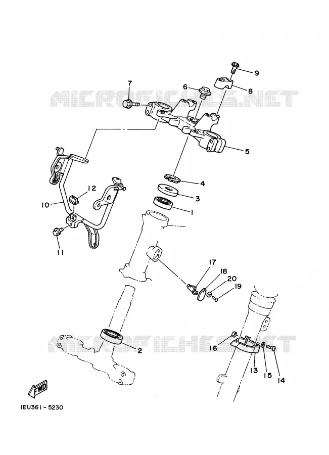 DIRECTION Yamaha MOTO 350 1988 XT  XT350'88
