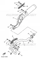 ECHAPPEMENT pour Yamaha XTH 20KW 1987