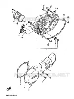 CARTER   MOTEUR 1 pour Yamaha XT 1988