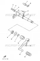 PEDALE DE SELECTEUR pour Yamaha XT 1988