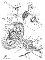 ROUE ARRIERE pour Yamaha XT 1988