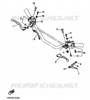 COMMODO / LEVIER pour Yamaha XT 1988