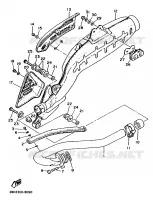 ECHAPPEMENT pour Yamaha XT 1988
