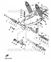 BRAS ARRIERE pour Yamaha XT 1988