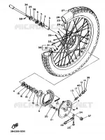ROUE AVANT pour Yamaha XT 1988