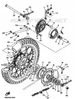 ROUE ARRIERE pour Yamaha XT 1988