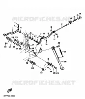 SUPPORT / REPOSE PIEDS pour Yamaha XT 1988