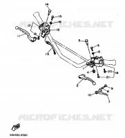COMMODO / LEVIER pour Yamaha XT 1988