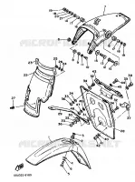 GARDE BOUE pour Yamaha XT 1989