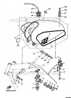 RESERVOIR A ESSENCE pour Yamaha XT 1989