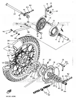 ROUE ARRIERE pour Yamaha XT 1989