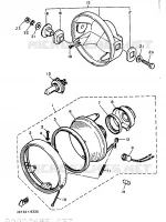 PHARE  pour Yamaha XT 1989