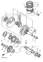 VILEBREQUIN / PISTON pour Yamaha XTE 1991
