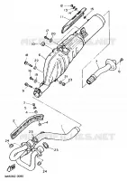 ECHAPPEMENT pour Yamaha XTE 1991