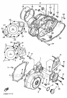 CARTER   MOTEUR 1 pour Yamaha XTE 1991