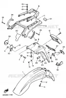 GARDE BOUE pour Yamaha XTE 1991