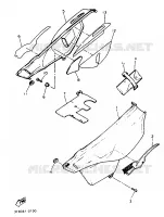 COUVERCLE LATERAL pour Yamaha XTE 1991